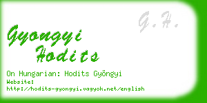 gyongyi hodits business card